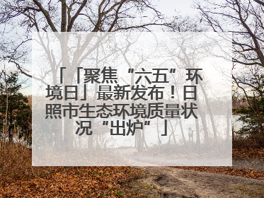 「聚焦“六五”环境日」最新发布！日照市生态环境质量状况“出炉”