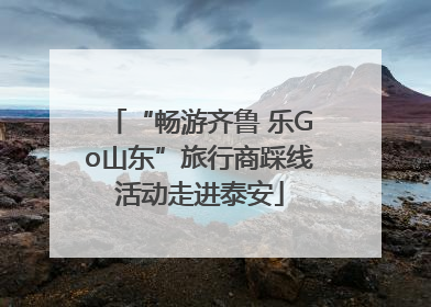 “畅游齐鲁 乐Go山东”旅行商踩线活动走进泰安