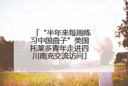 “半年来每周练习中国曲子”美国托莱多青年走进四川南充交流访问
