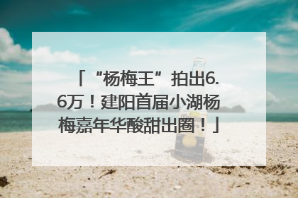 “杨梅王”拍出6.6万！建阳首届小湖杨梅嘉年华酸甜出圈！