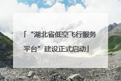 “湖北省低空飞行服务平台”建设正式启动