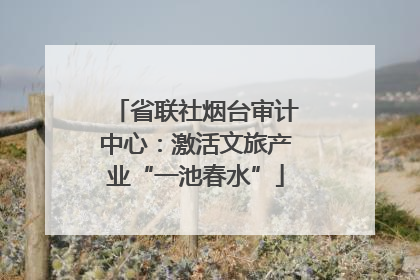 省联社烟台审计中心：激活文旅产业“一池春水”