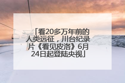 看20多万年前的人类远征，川台纪录片《看见皮洛》6月24日起登陆央视