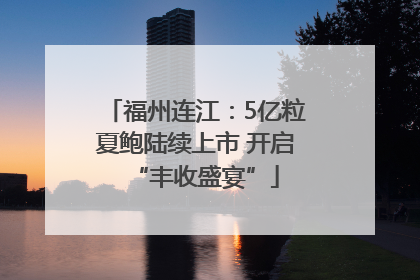 福州连江：5亿粒夏鲍陆续上市 开启“丰收盛宴”