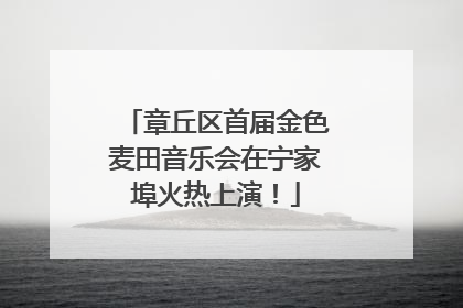 章丘区首届金色麦田音乐会在宁家埠火热上演！