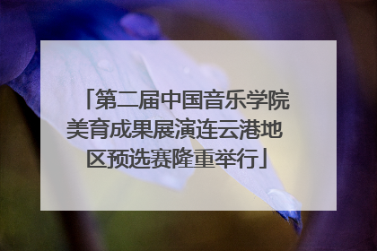 第二届中国音乐学院美育成果展演连云港地区预选赛隆重举行