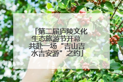 第二届庐陵文化生态旅游节开幕 共赴一场“吉山吉水吉安游”之约
