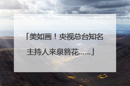 美如画！央视总台知名主持人来泉簪花……