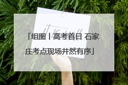 组图丨高考首日 石家庄考点现场井然有序