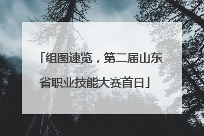 组图速览，第二届山东省职业技能大赛首日