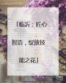 临沂：匠心智造，绽放技能之花