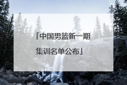 中国男篮新一期集训名单公布