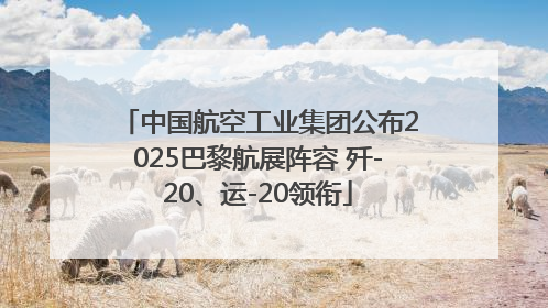 中国航空工业集团公布2025巴黎航展阵容 歼-20、运-20领衔
