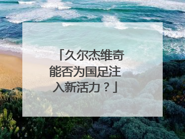 久尔杰维奇能否为国足注入新活力？