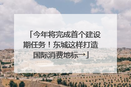 今年将完成首个建设期任务！东城这样打造国际消费地标→