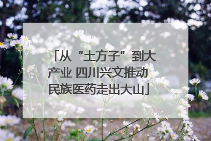 从“土方子”到大产业 四川兴文推动民族医药走出大山