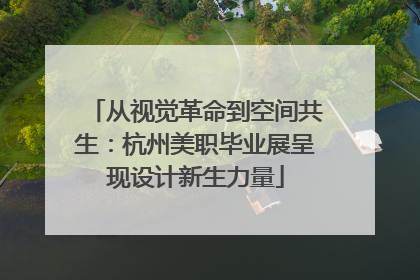 从视觉革命到空间共生：杭州美职毕业展呈现设计新生力量