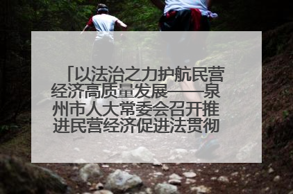 以法治之力护航民营经济高质量发展——泉州市人大常委会召开推进民营经济促进法贯彻实施座谈会