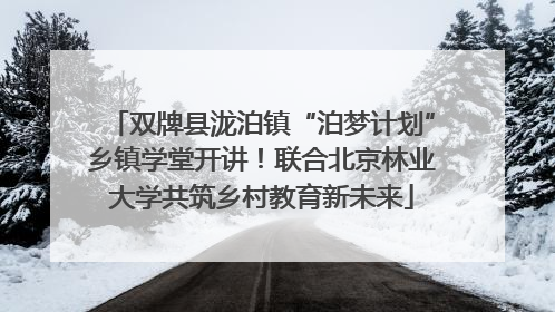 双牌县泷泊镇“泊梦计划”乡镇学堂开讲！联合北京林业大学共筑乡村教育新未来