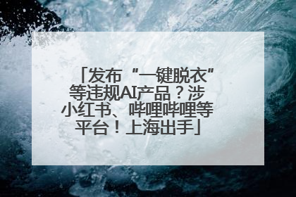 发布“一键脱衣”等违规AI产品？涉小红书、哔哩哔哩等平台！上海出手