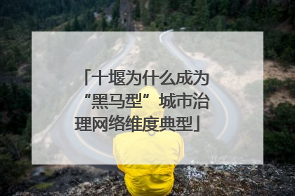 十堰为什么成为“黑马型”城市治理网络维度典型