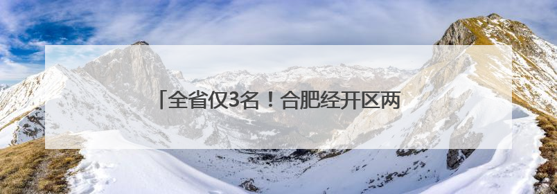 全省仅3名！合肥经开区两学子入选中国国少训练营