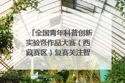 全国青年科普创新实验暨作品大赛（西藏赛区）复赛关注智慧环保等主题