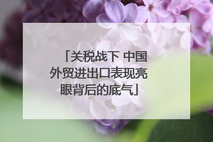 关税战下 中国外贸进出口表现亮眼背后的底气