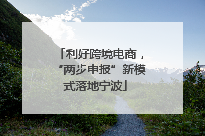 利好跨境电商，“两步申报”新模式落地宁波