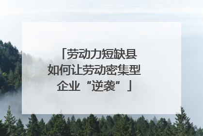 劳动力短缺县 如何让劳动密集型企业“逆袭”