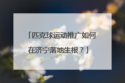 匹克球运动推广如何在济宁落地生根？
