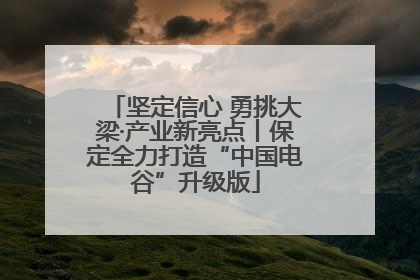 坚定信心 勇挑大梁·产业新亮点丨保定全力打造“中国电谷”升级版