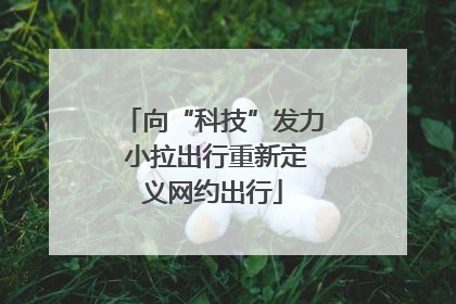 向“科技”发力 小拉出行重新定义网约出行