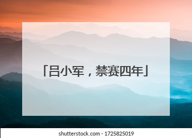 吕小军，禁赛四年