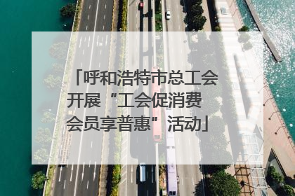 呼和浩特市总工会开展“工会促消费 会员享普惠”活动