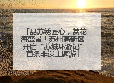 品苏绣匠心，赏花海盛景！苏州高新区开启“苏城环游记”首条非遗主题游