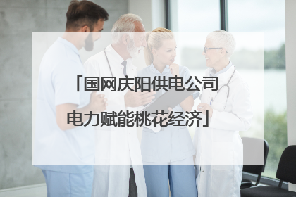 国网庆阳供电公司电力赋能桃花经济