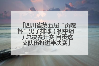 四川省第五届“贡嘎杯”男子排球（初中组）总决赛开赛 自贡这支队伍打进半决赛