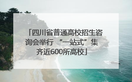 四川省普通高校招生咨询会举行 “一站式”集齐近600所高校