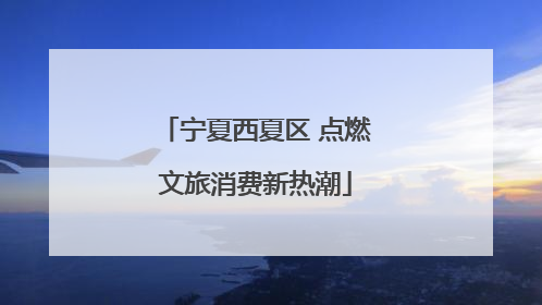 宁夏西夏区 点燃文旅消费新热潮