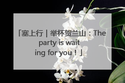 塞上行｜举杯贺兰山：The party is waiting for you！