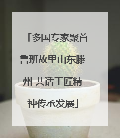 多国专家聚首鲁班故里山东滕州 共话工匠精神传承发展