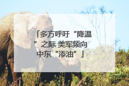 多方呼吁“降温”之际 美军频向中东“添油”