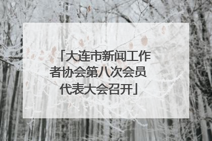 大连市新闻工作者协会第八次会员代表大会召开