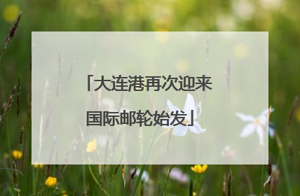 大连港再次迎来国际邮轮始发