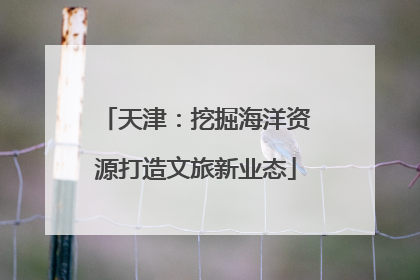 天津：挖掘海洋资源打造文旅新业态
