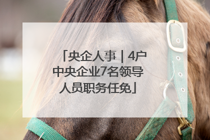 央企人事｜4户中央企业7名领导人员职务任免