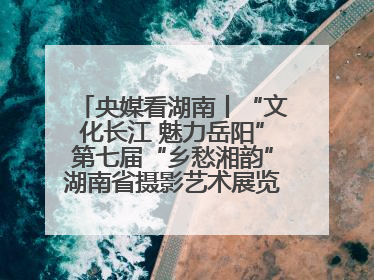 央媒看湖南丨“文化长江 魅力岳阳”第七届“乡愁湘韵”湖南省摄影艺术展览盛大启幕