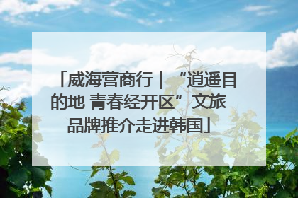 威海营商行｜“逍遥目的地 青春经开区”文旅品牌推介走进韩国