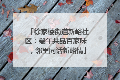 徐家楼街道新峪社区：端午共品百家味，邻里同话新峪情